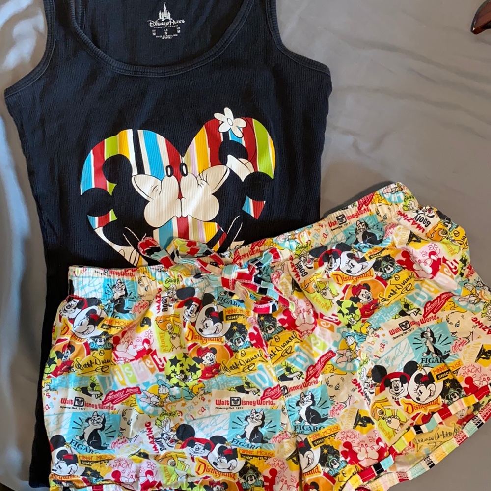 Disneyland Mickey and Minnie sleep set